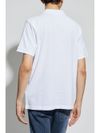 diesel - Polo in cotone bianco con logo ricamato - 1