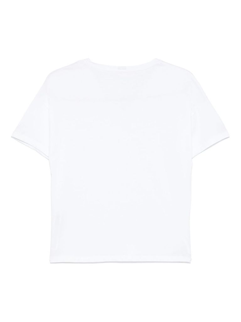 Liu •jo White T-shirt With Logo In Multicolour