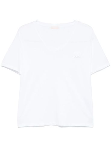 LIU JO - T-shirt bianca con logo