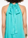 liu jo - Turquoise flared long dress - 1