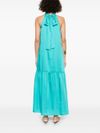 liu jo - Turquoise flared long dress - 2