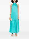 liu jo - Turquoise flared long dress - 3