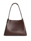 etro - Brown leather bag with embroidered logo - 6