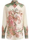 etro - Shirt with multicolored paisley print