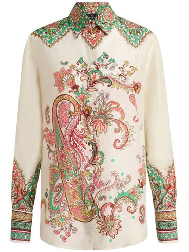 ETRO - Shirt with multicolored paisley print