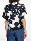 marni - White shirt with black flower print - 1