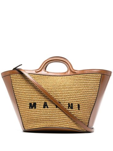 MARNI - Handbag with stitched logo and shoulder strap