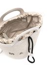 marni - Borsa a secchiello beige chiaro con logo cucito - 4