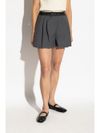 marni - Shorts grigi con elastico in vita - 4