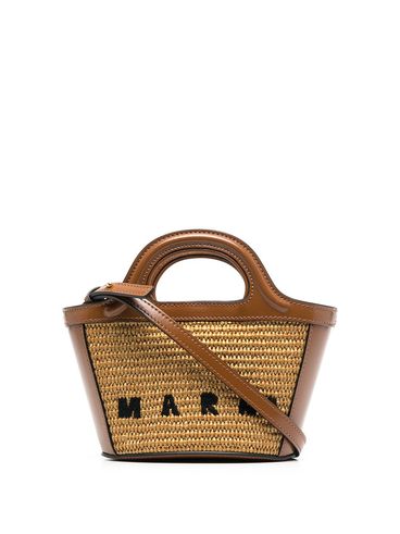 MARNI - Borsa tote in pelle con logo