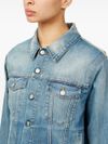 mm6 maison margiela - Denim blue jacket with a worn effect - 1