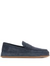 hogan - Moccasins in blue suede