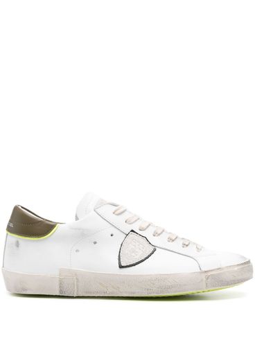 PHILIPPE MODEL - Sneakers PRSX in pelle bianca e verde