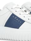 hogan - Sneakers H-Stripes in white leather with blue stripe - 2