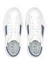 hogan - Sneakers H-Stripes in white leather with blue stripe - 3