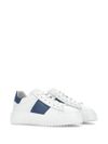 hogan - Sneakers H-Stripes in white leather with blue stripe - 5