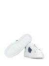 hogan - Sneakers H-Stripes in white leather with blue stripe - 4