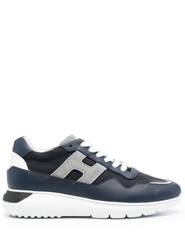 HOGAN - Sneakers Interactive in mixed blue suede