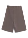 mm6 maison margiela - Taupe shorts with drawstring at the waist and small pocket - 1