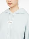 mm6 maison margiela - Sky grey hoodie with pockets - 1