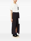 mm6 maison margiela - Pantaloni sportivi neri con dettagli cut - 5