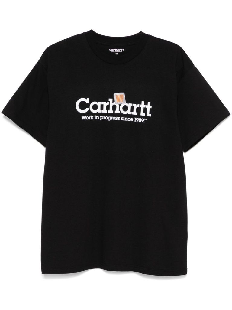 Carhartt Label Script T-shirt In Black
