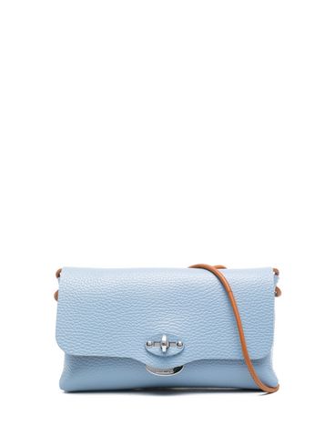 ZANELLATO - Light blue 'Small' leather clutch