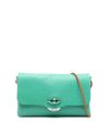 zanellato - Turquoise 'Small' Leather Clutch