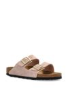 birkenstock - Ciabatta 'Arizona' rosa con doppia fascia - 3