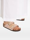 birkenstock - Ciabatta 'Arizona' rosa con doppia fascia - 5