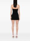 magda butrym - Black dress with pink ruched detail - 4