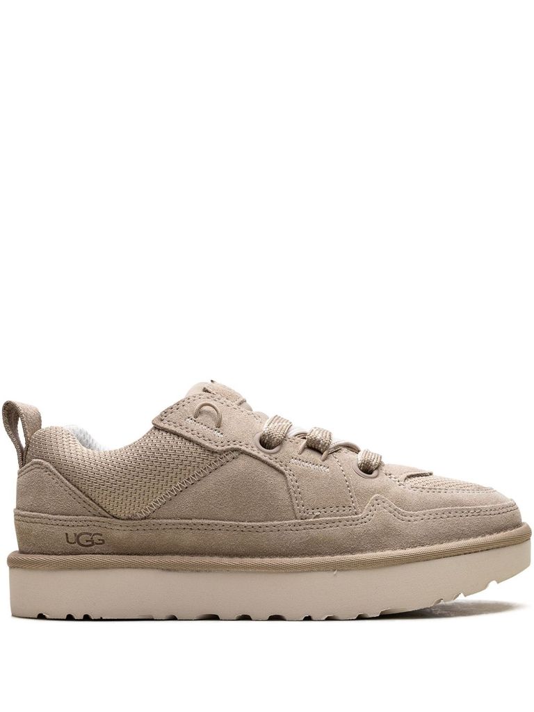 Shop Ugg Taupe Low-top Sneakers By  In Beige