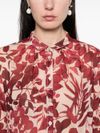 forte forte - Pink shirt with floral graphic print - 1