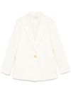 forte forte - Ivory blazer with pockets