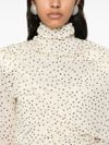 magda butrym - Cream semi-sheer midi dress with black dots - 3