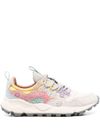 flower mountain - Multicolor pink low-top sneakers