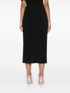 magda butrym - Black skirt with ruched rose detail - 1