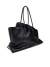 the attico - Black leather bag with irregular design - 3