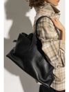 the attico - Black leather bag with irregular design - 4