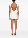 magda butrym - Short white dress with ruched design - 1