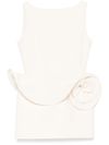 magda butrym - Short white dress with ruched design