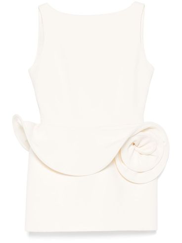 MAGDA BUTRYM - Short white dress with ruched design