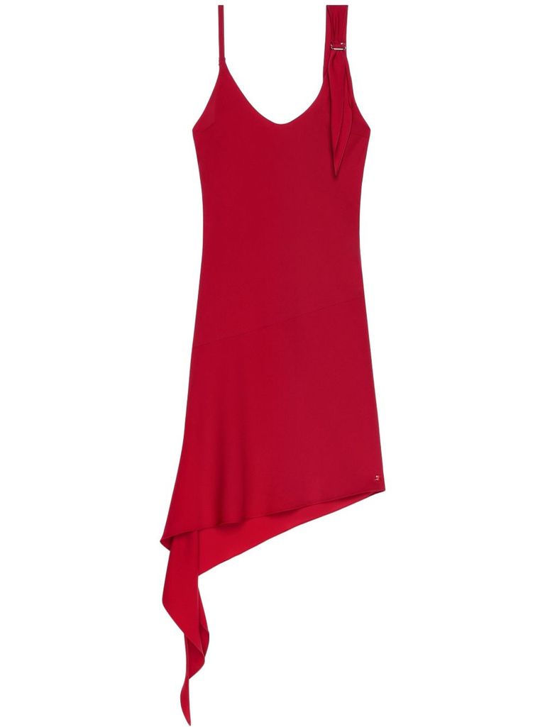 Shop Courrèges Red Short Asymmetrical Dress