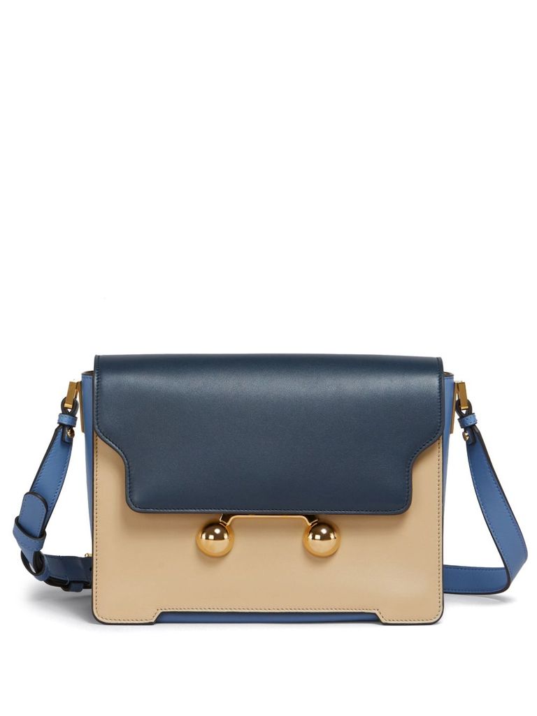 Marni Multicolored Leather Bag With Shoulder Strap In Multicolour