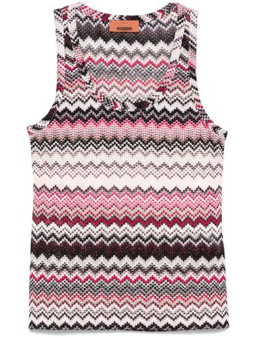 MISSONI - Multicolor top with pink and black design