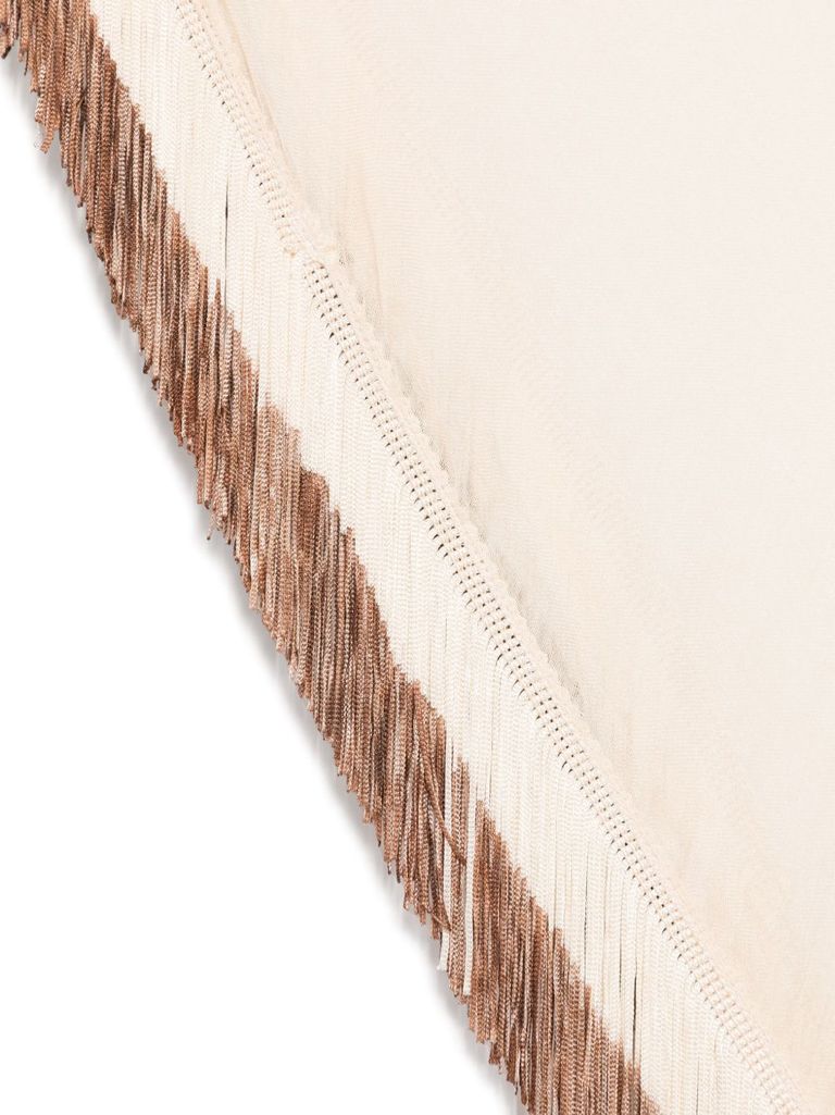 Faliero Sarti Semi-sheer New Can Can Triangle Scarf In Beige