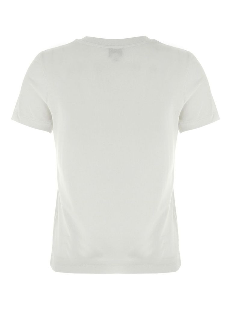 Kenzo Embroidery Logo T-shirt In Cotton In White