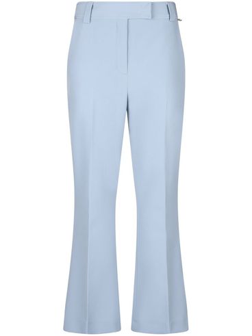 LIU JO - Light blue flared pants with a pressed crease