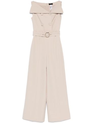 LIU JO - Beige jumpsuit with a belt