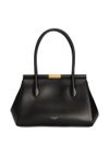 dolce & gabbana - Black leather bag with gold charm - 2